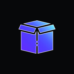 Box blue gradient vector icon