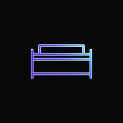 Big Bed blue gradient vector icon