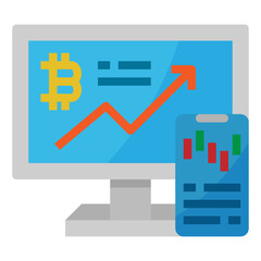 trade flat icon