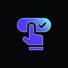 Booking blue gradient vector icon