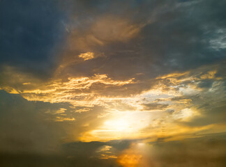 sunset in the sky