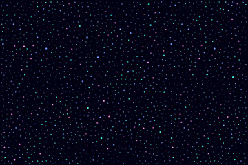 Abstract dark background with plenty of colored dots
