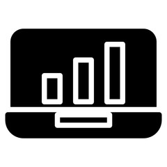 latop solid glyph icon