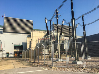 Electrical transformer be applied in industry zone at electrical station of power plant.