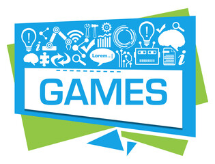 Games Green Blue Squares Triangles AI Symbols Text 