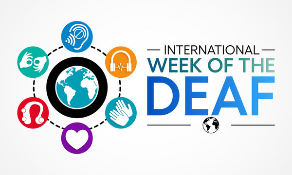 International week of the Deaf is observed every year during September, it is celebrated through various activities and events by Deaf Communities worldwide and aims to promote human rights for people