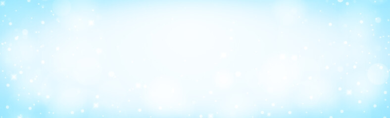 abstract blue background with bokeh illustration design banner, Christmas holiday
