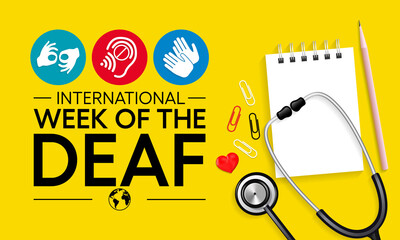 International week of the Deaf is observed every year during September, it is celebrated through various activities and events by Deaf Communities worldwide and aims to promote human rights for people