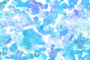 空 雲 青 水彩 夏 背景