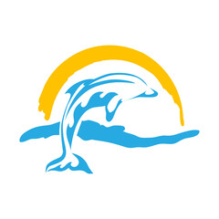 Dolphin, vector artwork