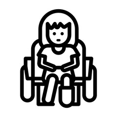 Broken leg patient on Wheelchair