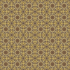 Seamless Golden Ornamental Pattern