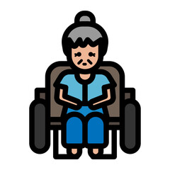 Elderly on Wheelchair