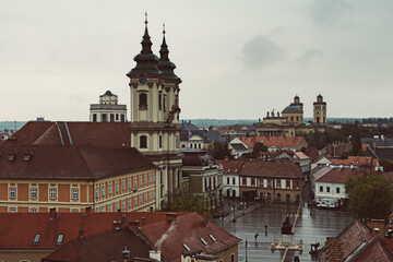 Fototapeta premium Eger city view