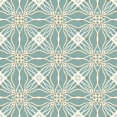 Seamless Golden Ornamental Pattern