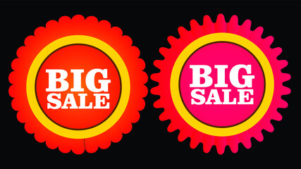 Special offer on sale blue tag. Precious discount label, retail advertising campaign symbol, promotion marketing, discount, shopping day promotion offer. Vector EPS 10. 