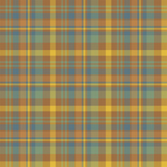 Plaid seamless pattern. Vector background of textile ornament. Flat fabric design.