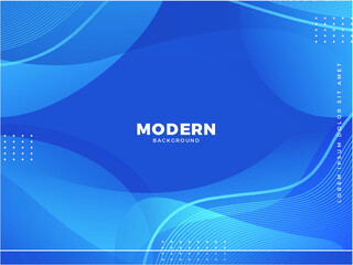 abstract blue background with wave