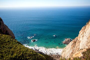Fototapeta premium Beautiful seascape with view on sea. Cabo da Roca. Portugal