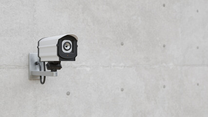 CCTV &Uuml;berwachungskamera an Wand bei Live Streaming