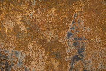 Grunge rusted metal texture, rust, and oxidized metal background. Old metal iron panel
