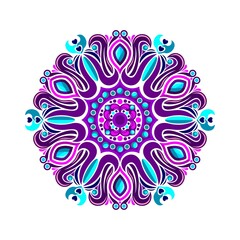 Modern mandala art vector design with a beautiful mix of colors, suitable for all advertising design needs, both for business card designs, banners, brochures and others.
EPS format files