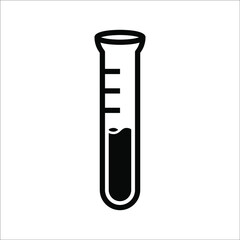 Laboratory test icon. Lab diagnostics. Chemical research. Thin line illustration. Test tubes. Scientific laboratory. Contour symbol on white background. editable stroke.