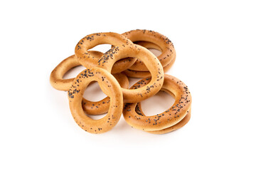 Cracker. Snack. Sweet dry biscuits for tea.