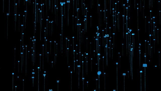 alpha digital technology internet icon elements rising 