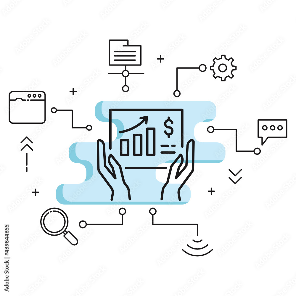 Aufkleber website traffic stats concept vector glyph icon design, cloud computing and internet hosting service
