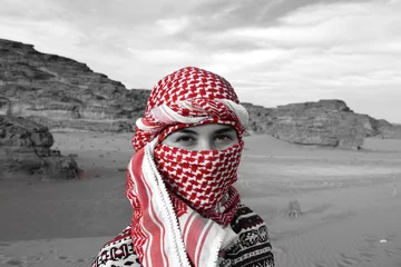 Foto op Canvas arabic jordan beduin visit desert © Konstantina