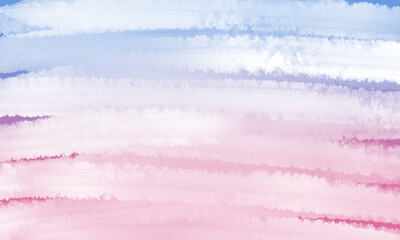 Pink and blue watercolor scribble texture. Abstract watercolor on a white background. Pink and blue abstract watercolor background.
