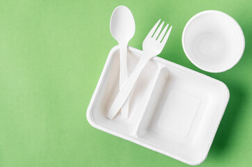 Eco friendly biodegradable paper disposable for packaging food and paper glass.