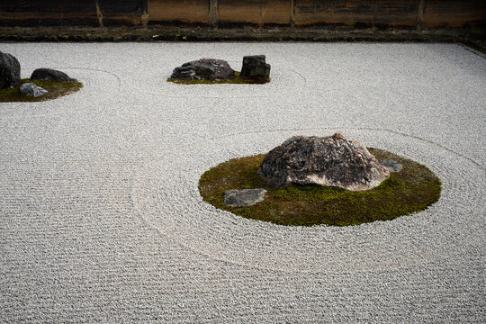 Ryuanji Temple in Kyoto.