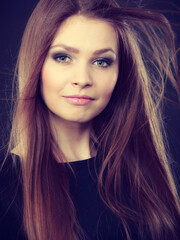 Portrait of beauty amazing young woman.