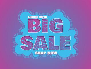 Big sale promo banner template