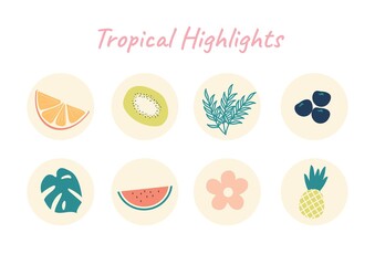 Tropical set for Highlights Social media 