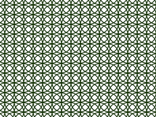 Abstract green geometric background with circles Vector illustration