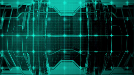 幾何学的なデジタルのイメージの背景