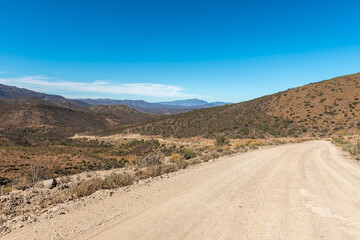 Fototapeta premium Ouberg Pass on road P0294 near Montagu