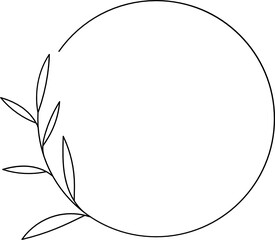 Wildflower Wedding Wreath Circle Frame