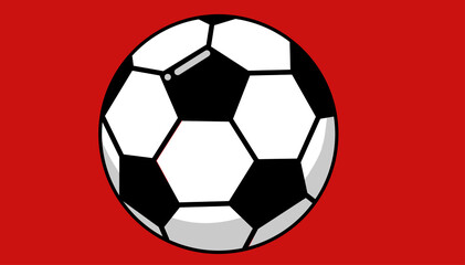 soccer ball isolated on white