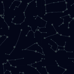 vector pattern with constellations