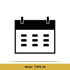 Calendar, Schedule, Date Settings, Appointment Icon Illustration. Date Sign Symbol. Vector Icon EPS 10