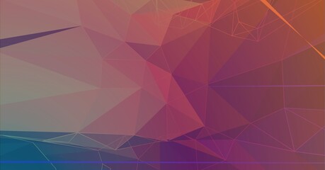 Digitally generated image of plexus networks against gradient background