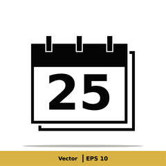 Calendar, Schedule, Date Settings, Appointment Icon Illustration. Date Sign Symbol. Vector Icon EPS 10