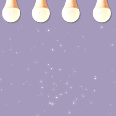 four lamps wallpaper, pattern, background with shiny stars.