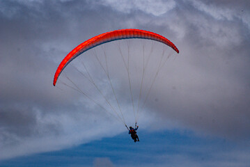 Paragliders in the state of Minas Gerais, Brazil