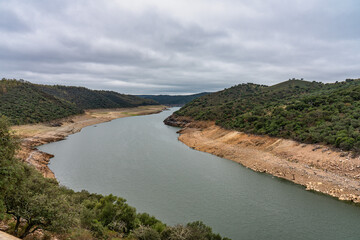Landscape view of Monfrague National Park. Caceres, Extremadura, Spain