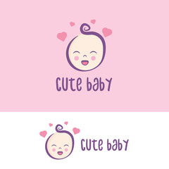 Baby Logo Template - cute baby Symbol Logo